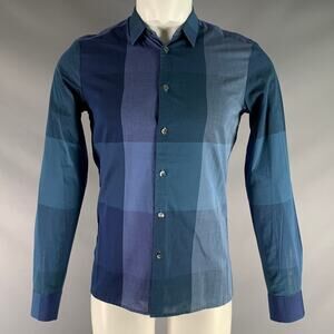 STEPHAN SCHNEIDER Size S Blue Checkered Cotton Button Up Long Sleeve Shirt